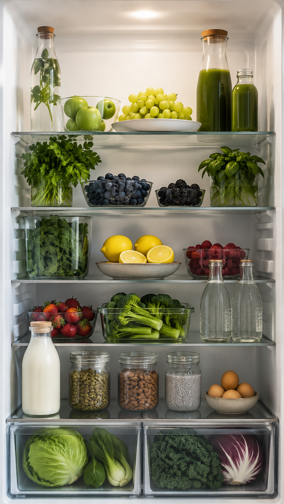 The fridge stocked to your standing preferences before arrival